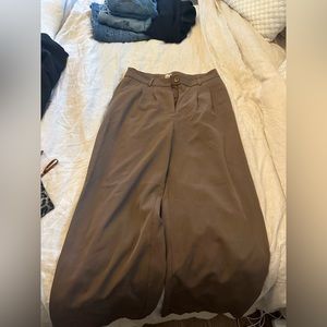 Princess Polly brown suit pants